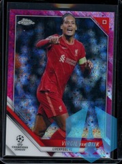 2021-22 Topps Chrome UEFA Pink Mini Diamond #47 Virgil Van Dijk 109/125